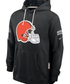 Cleveland Browns Black 2026 Salute To Service Hoodie