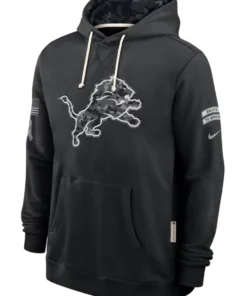 Detroit Lions Black 2026 Salute To Service Hoodie