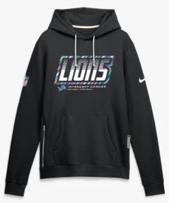 Detroit Lions Black Crucial Catch 2026 Hoodie