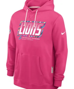 Detroit Lions Pink 2026 Crucial Catch Hoodie