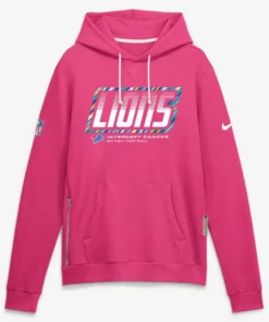 Detroit Lions Pink Crucial Catch 2026 Hoodie
