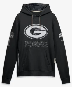 Green Bay Packers Black Salute To Service 2026 Hoodie