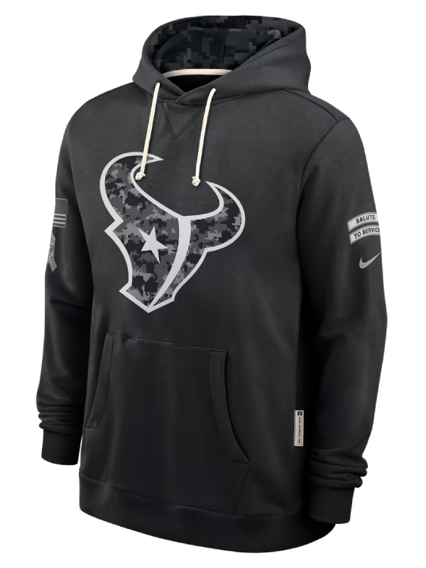 Houston Texans Black 2026 Salute To Service Hoodie