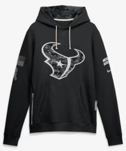 Houston Texans Black Salute To Service 2026 Hoodie