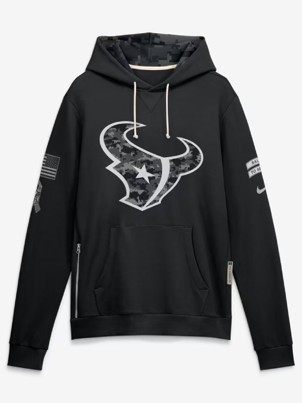 Houston Texans Black Salute To Service 2026 Hoodie