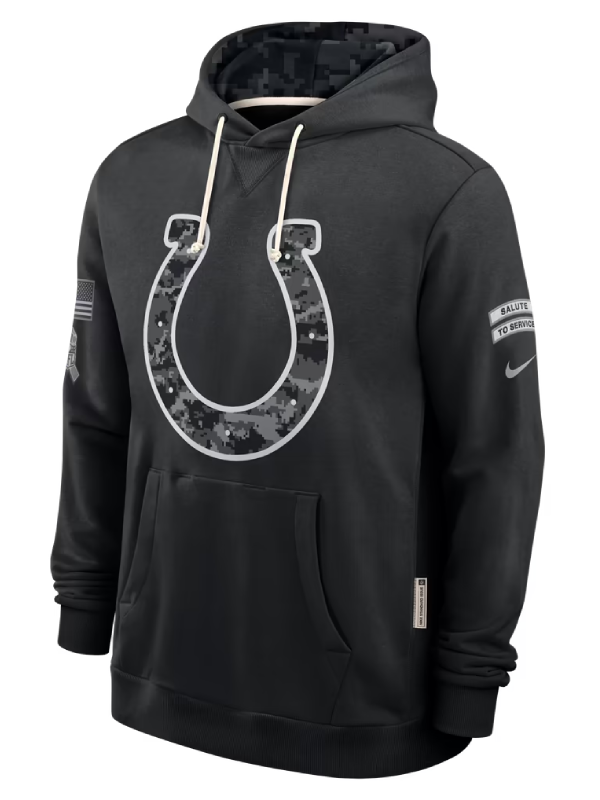 Indianapolis Colts Black 2026 Salute To Service Hoodie