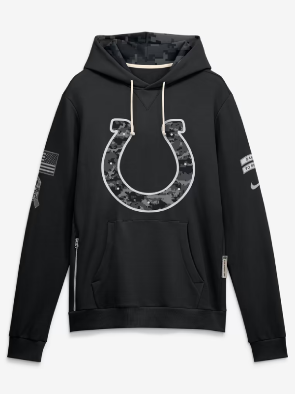 Indianapolis Colts Black Salute To Service 2026 Hoodie