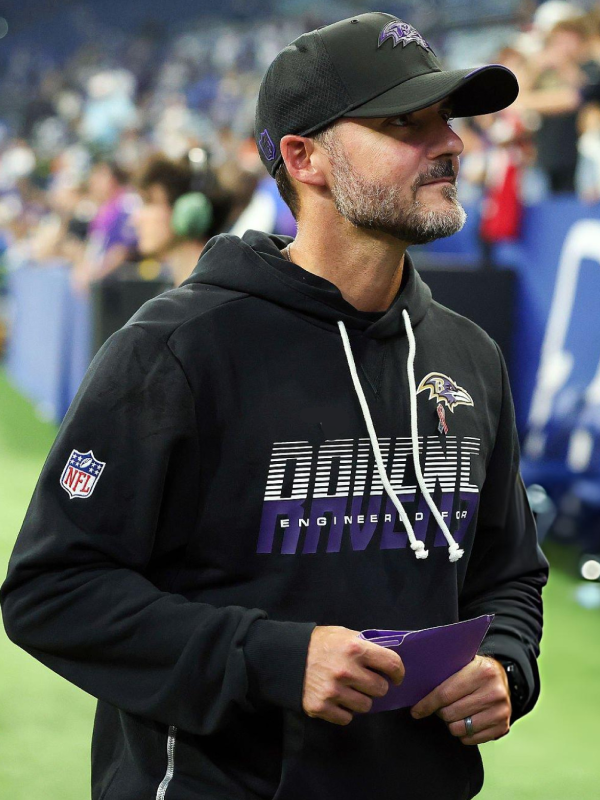 Jesse Minter Baltimore Ravens 2026 Sideline Black Hoodie