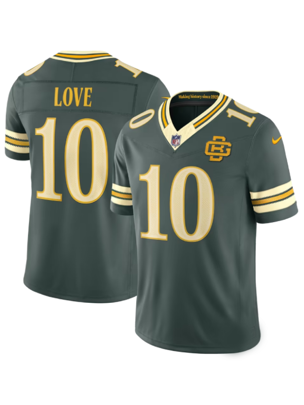 Jordan Love Green Bay Packers Rivalries 2026 Jersey