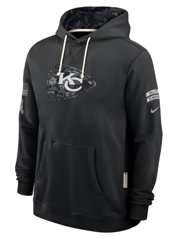 Kansas City Chiefs Black 2026 Salute To Service Hoodie
