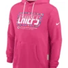 Kansas City Chiefs Pink 2026 Crucial Catch Hoodie