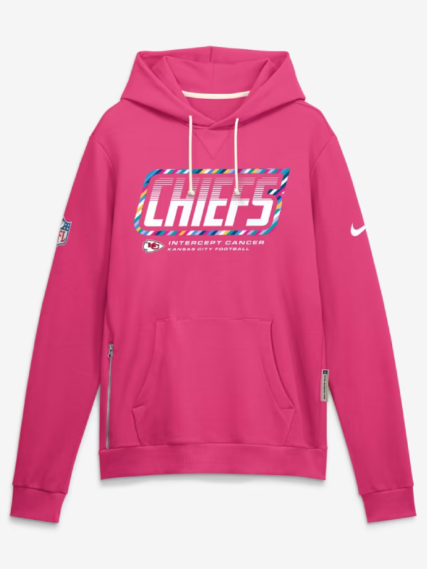 Kansas City Chiefs Pink Crucial Catch 2026 Hoodie