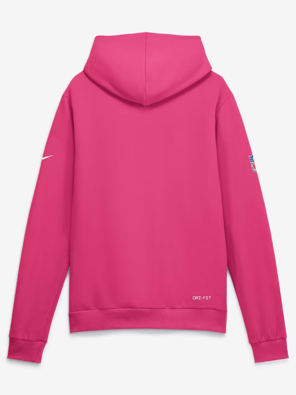 Kansas City Chiefs Pink Crucial Catch Sideline Pullover 2026 Hoodie