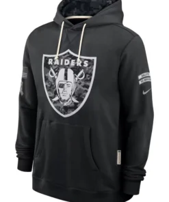 Las Vegas Raiders Black 2026 Salute To Service Hoodie
