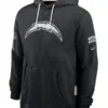 Los Angeles Chargers Black 2026 Salute To Service Hoodie