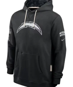 Los Angeles Chargers Black 2026 Salute To Service Hoodie