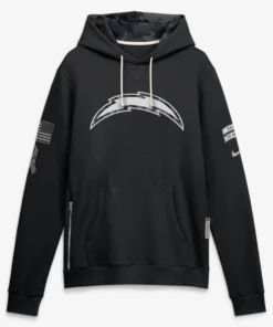 Los Angeles Chargers Black Salute To Service 2026 Hoodie