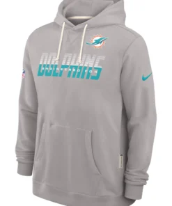 Miami Dolphins 2026 Gray Sideline Standard Issue Hoodie