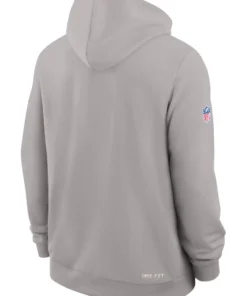 Miami Dolphins 2026 Gray Sideline Standard Issue Pullover Hoodie