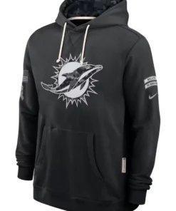 Miami Dolphins Black 2026 Salute To Service Hoodie