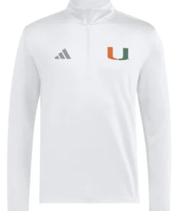Miami Hurricanes 2001 National Championship White Quarter-Zip Jacket