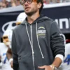 Mike McDaniel Los Angeles Chargers 2026 Sideline Full-Zip Hoodie