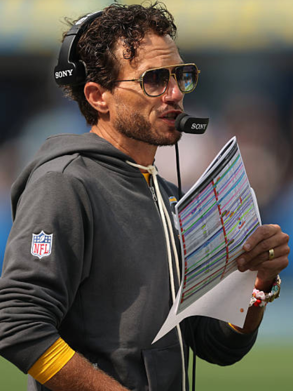 Mike McDaniel Los Angeles Chargers Sideline Full-Zip 2026 Gray Hoodie