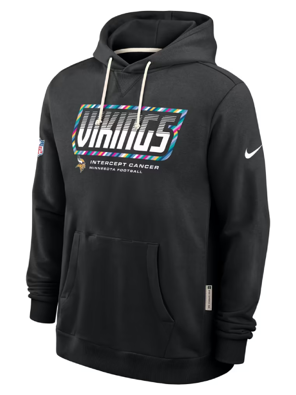 Minnesota Vikings Black 2026 Crucial Catch Hoodie
