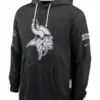 Minnesota Vikings Black 2026 Salute To Service Hoodie
