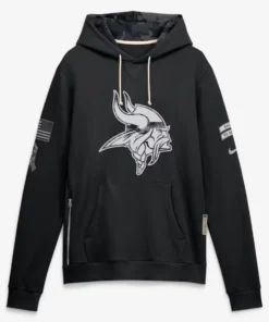 Minnesota Vikings Black Salute To Service 2026 Hoodie
