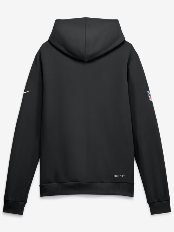 New England Patriots 2026 Black Crucial Catch Sideline Pullover Hoodie