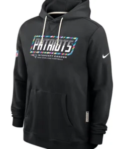 New England Patriots Black 2026 Crucial Catch Hoodie
