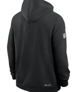 New England Patriots Black 2026 Crucial Catch Sideline Pullover Hoodie