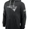 New England Patriots Black 2026 Salute To Service Hoodie