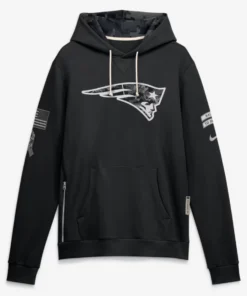 New England Patriots Black Salute To Service 2026 Hoodie