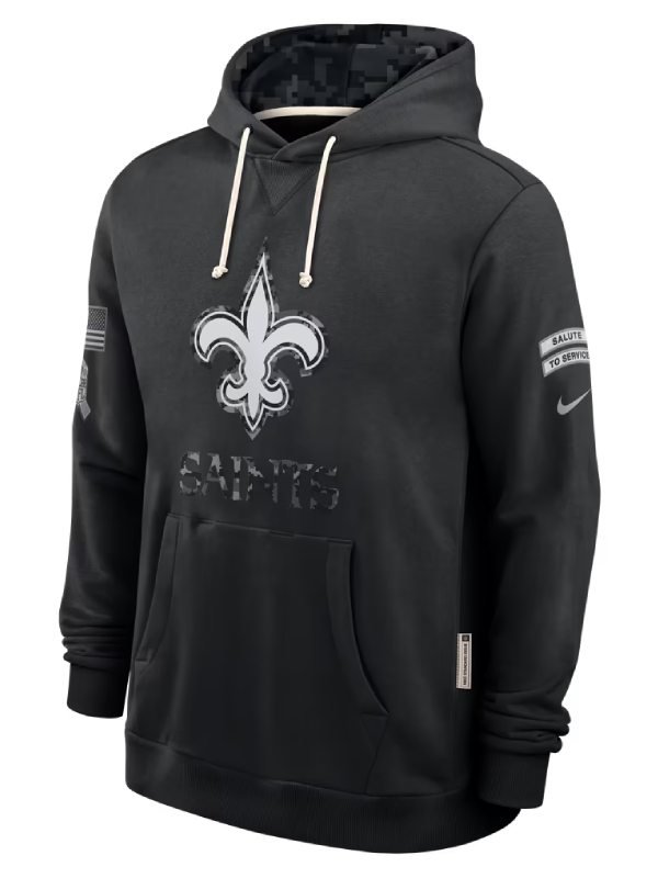 New Orleans Saints Black 2026 Salute To Service Hoodie