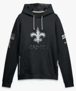 New Orleans Saints Black Salute To Service 2026 Hoodie