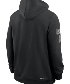 New York Giants Black 2026 Salute To Service Sideline Hoodie