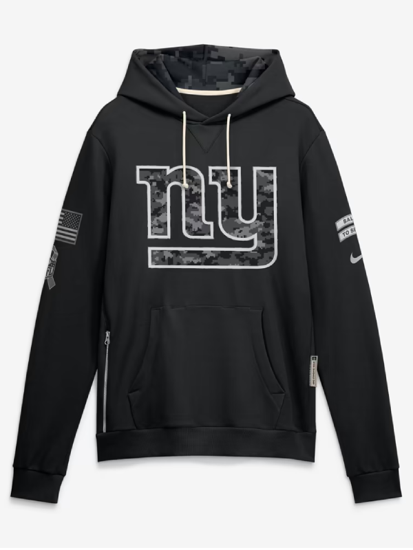 New York Giants Black Salute To Service 2026 Hoodie