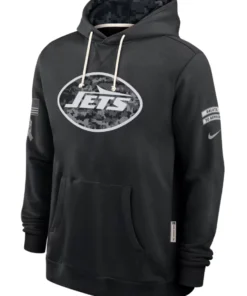 New York Jets Black 2026 Salute To Service Hoodie