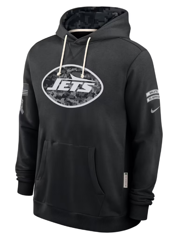 New York Jets Black 2026 Salute To Service Hoodie