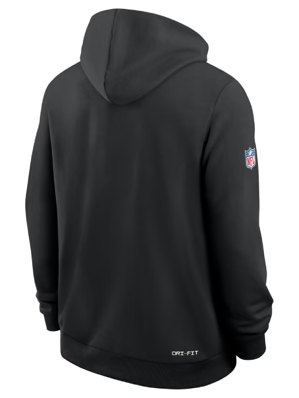 Philadelphia Eagles Black 2026 Crucial Catch Sideline Pullover Hoodie