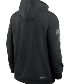 Philadelphia Eagles Black 2026 Salute To Service Sideline Hoodie