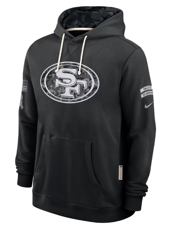 San Francisco 49ers Black 2026 Salute To Service Hoodie