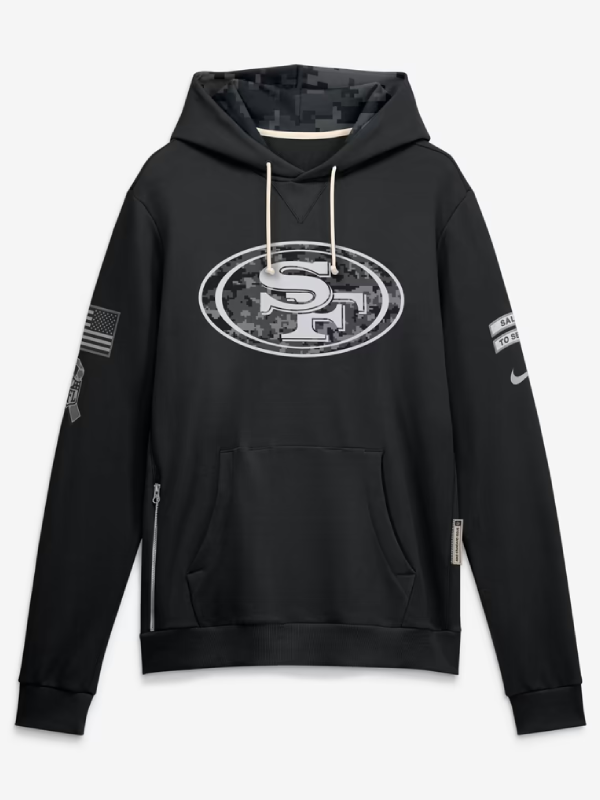 San Francisco 49ers Black Salute To Service 2026 Hoodie