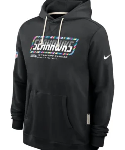 Seattle Seahawks Black 2026 Crucial Catch Hoodie