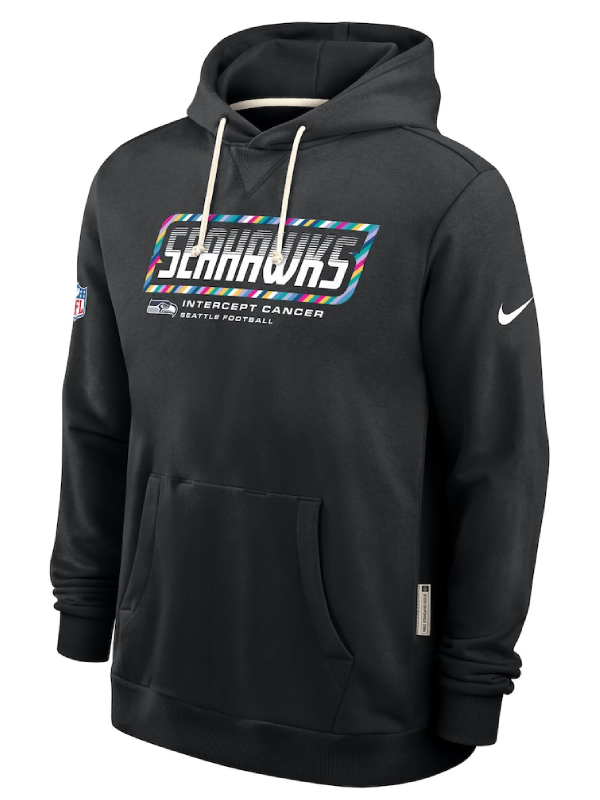 Seattle Seahawks Black 2026 Crucial Catch Hoodie