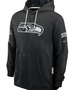 Seattle Seahawks Black 2026 Salute To Service Hoodie