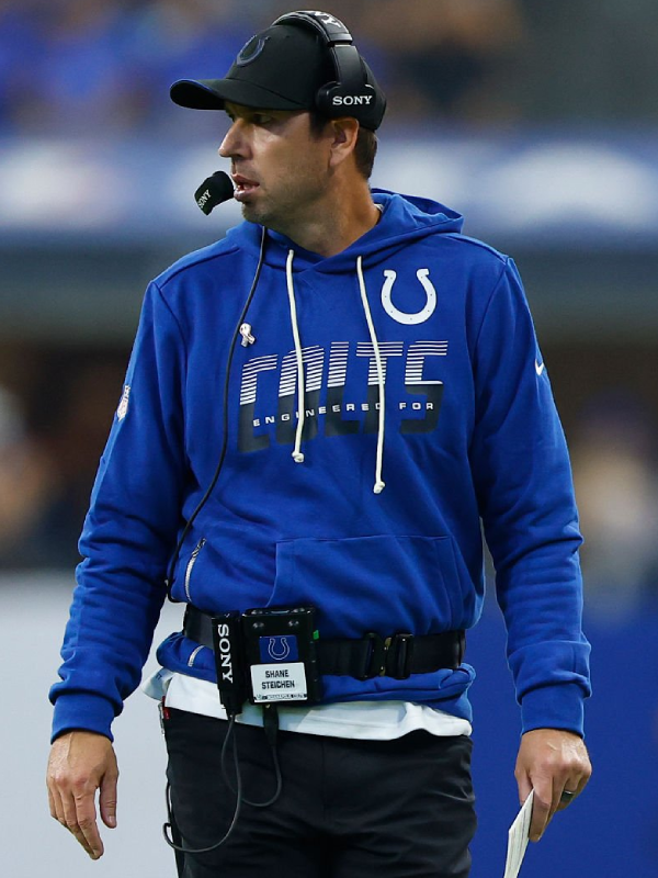 Shane Steichen Indianapolis Colts 2026 Sideline Blue Hoodie