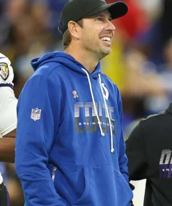 Shane Steichen Indianapolis Colts Sideline 2026 Blue Hoodie